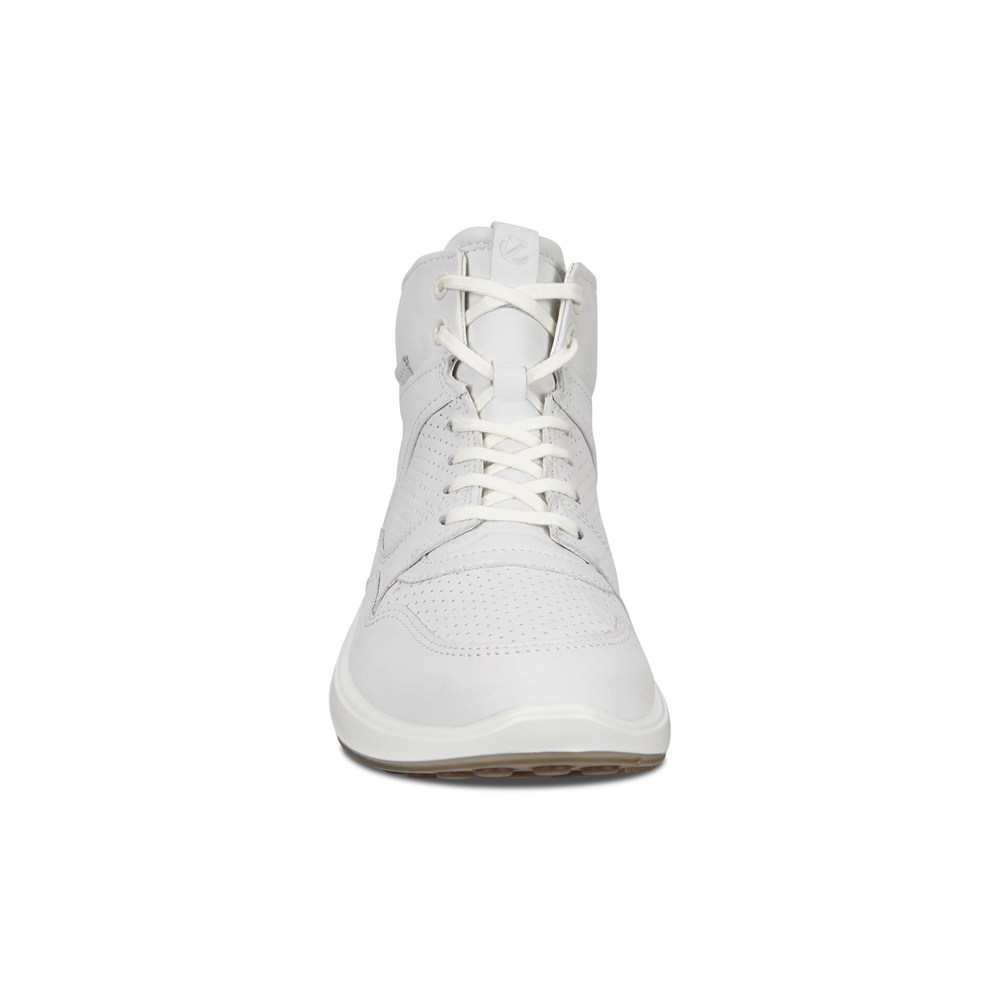 ECCO Sneakersy Damskie - Soft 7 Runner Boots - Białe - YIQTFC-296